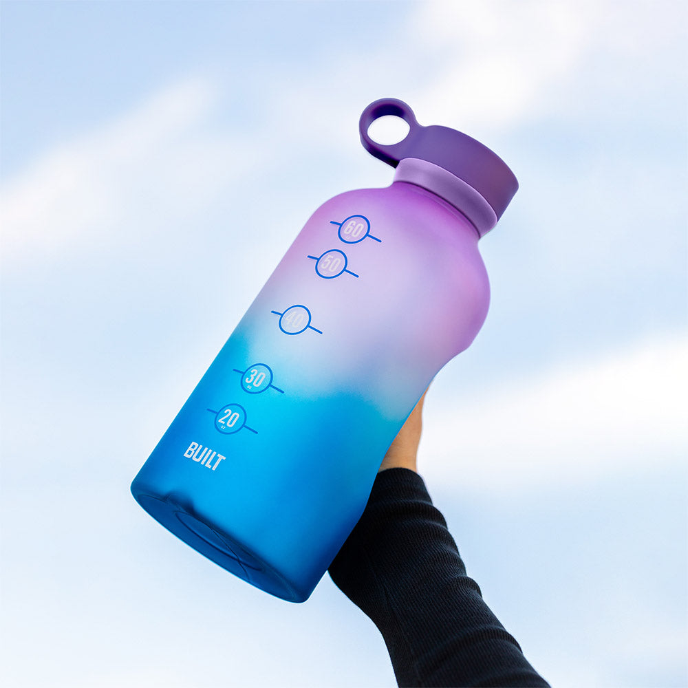 74oz Motivational Bottle with Straw Lid – Built NY