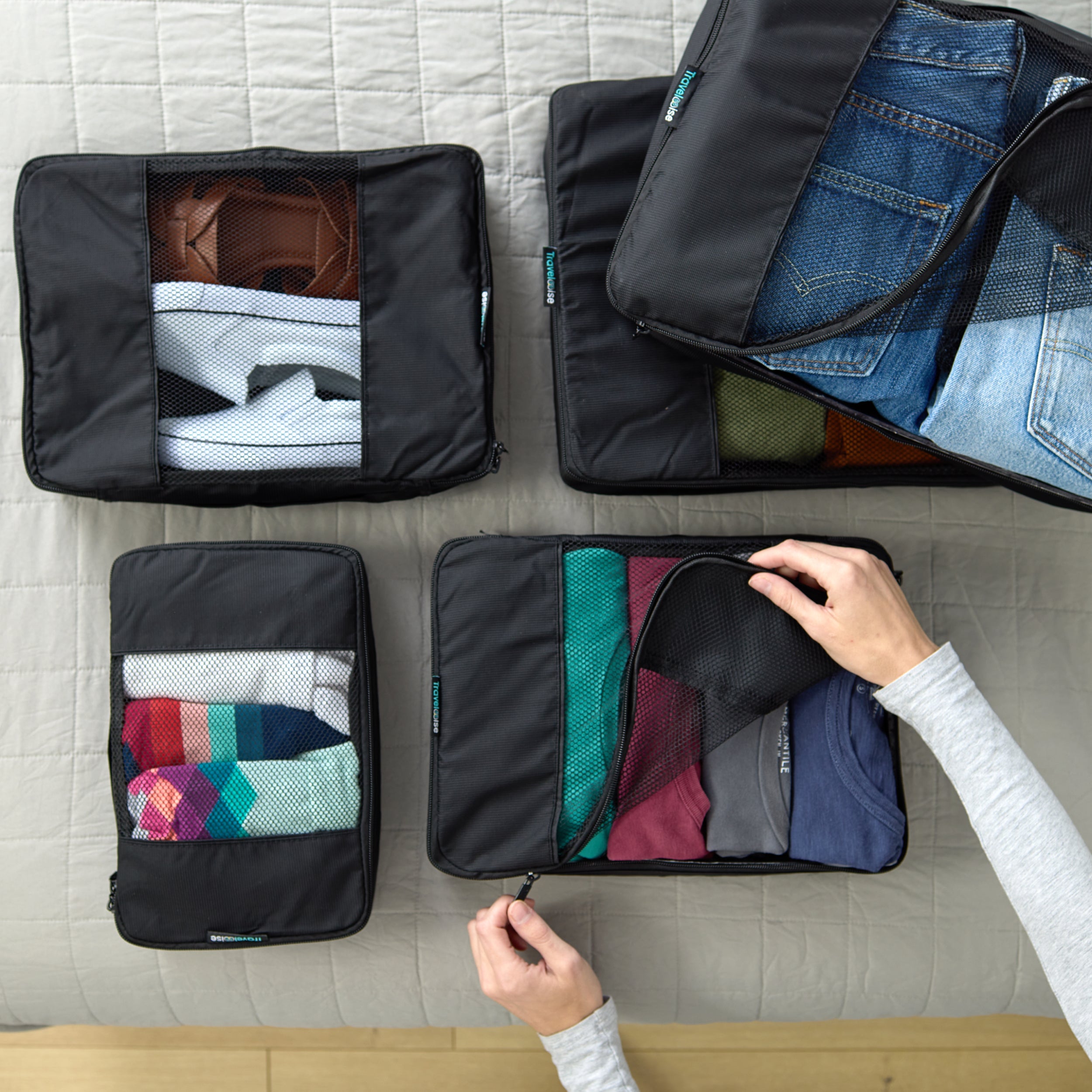 TravelWise Packing Cubes 5-Piece Set