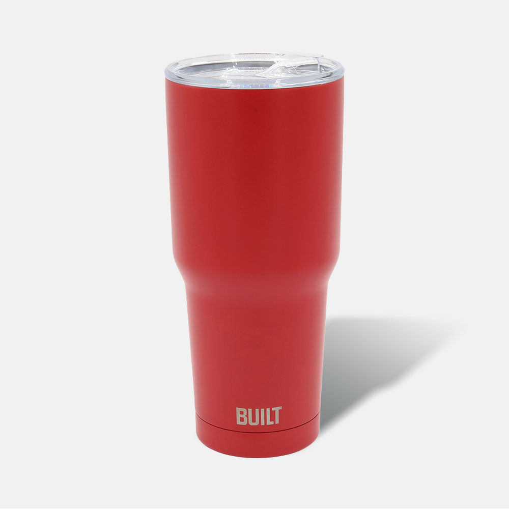 Blank Red Insulated Stainless Steel Sand Rambler 30 oz Coffee Tumbler