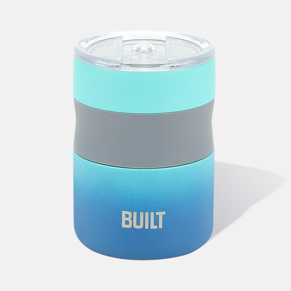 16oz insulated coffee mug desk 12oz Desk Mug with Slider Lid Twilight Blue Ombre