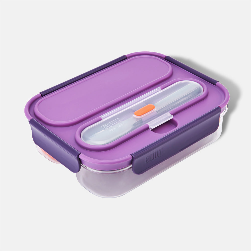 Gourmet 2 Compartment Bento with Ice Pack Purple Sunset