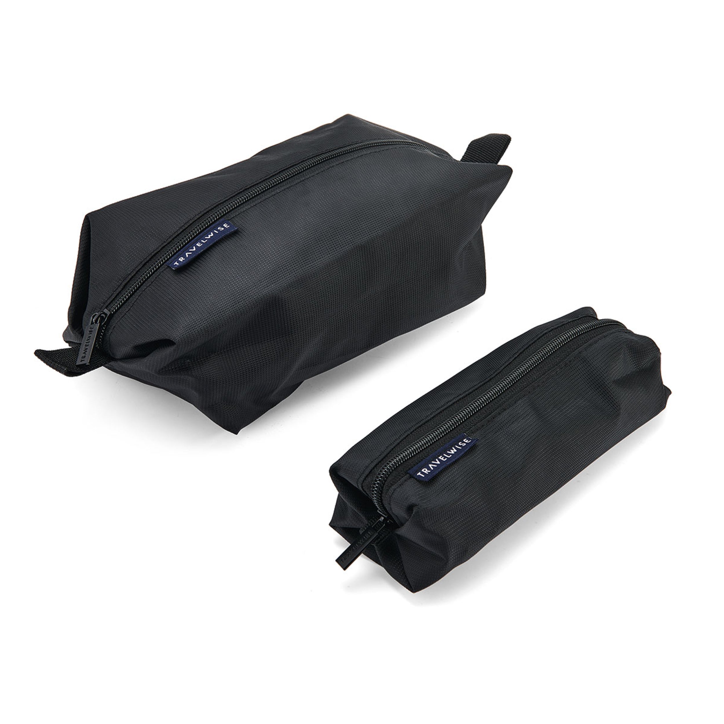 TravelWise 2-Piece Wrap Around Zip Toiletry Bag Set