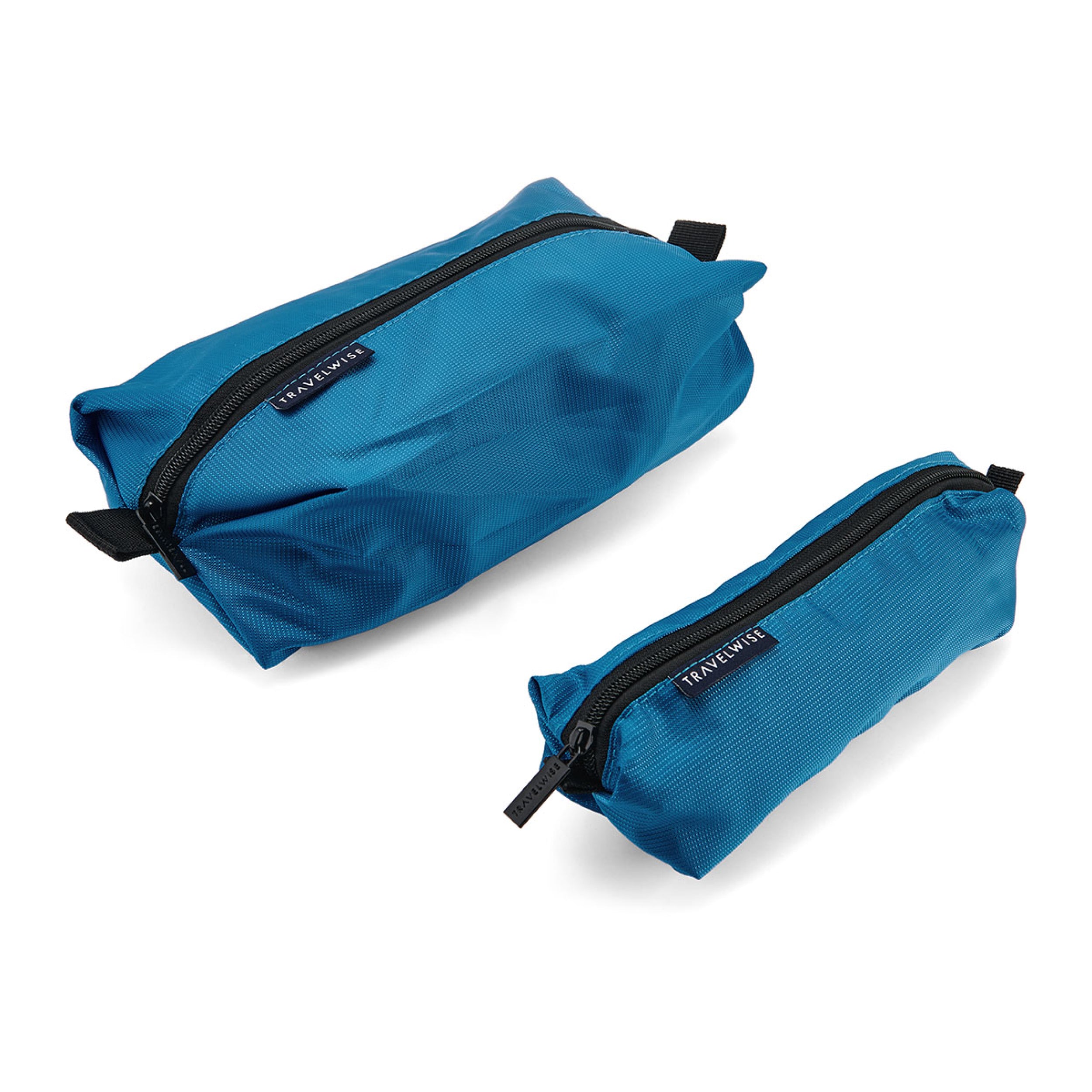 TravelWise 2-Piece Wrap Around Zip Toiletry Bag Set