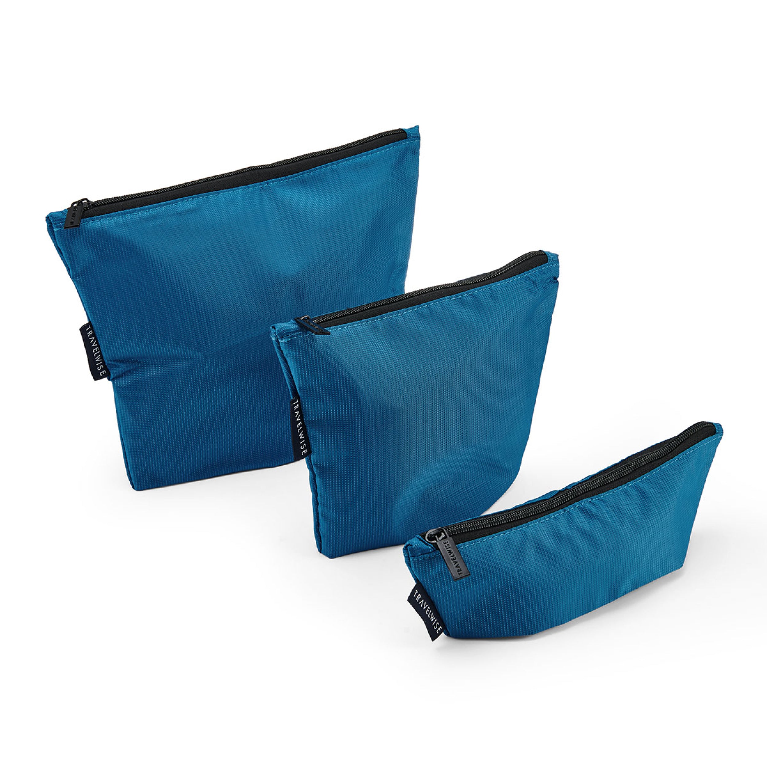 TravelWise 3 Piece Top Zip Pouch Set