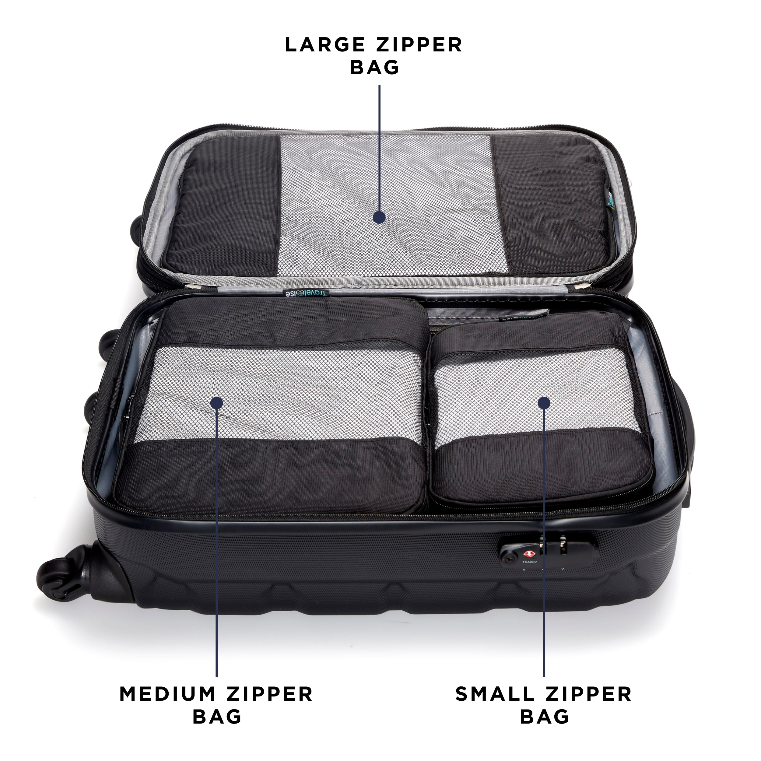 TravelWise Packing Cubes 5-Piece Set