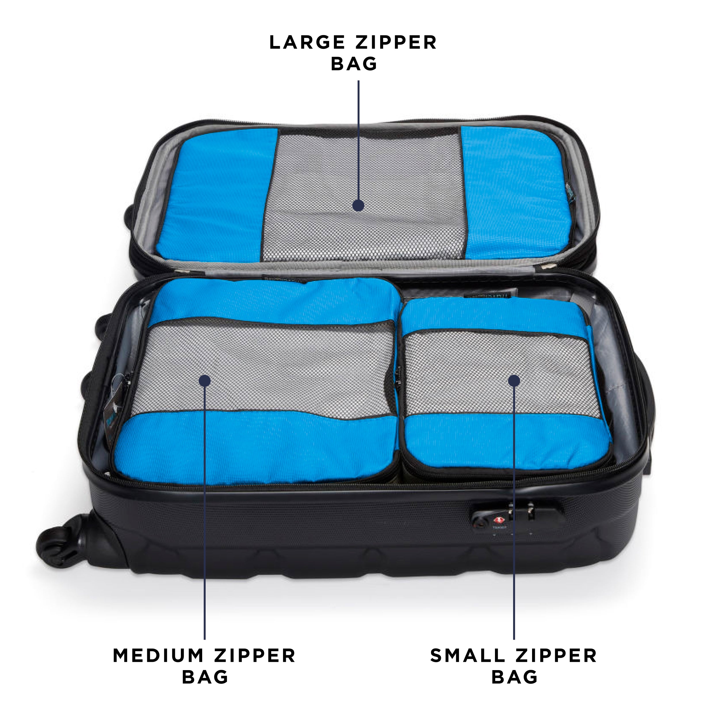 TravelWise Packing Cubes 5-Piece Set