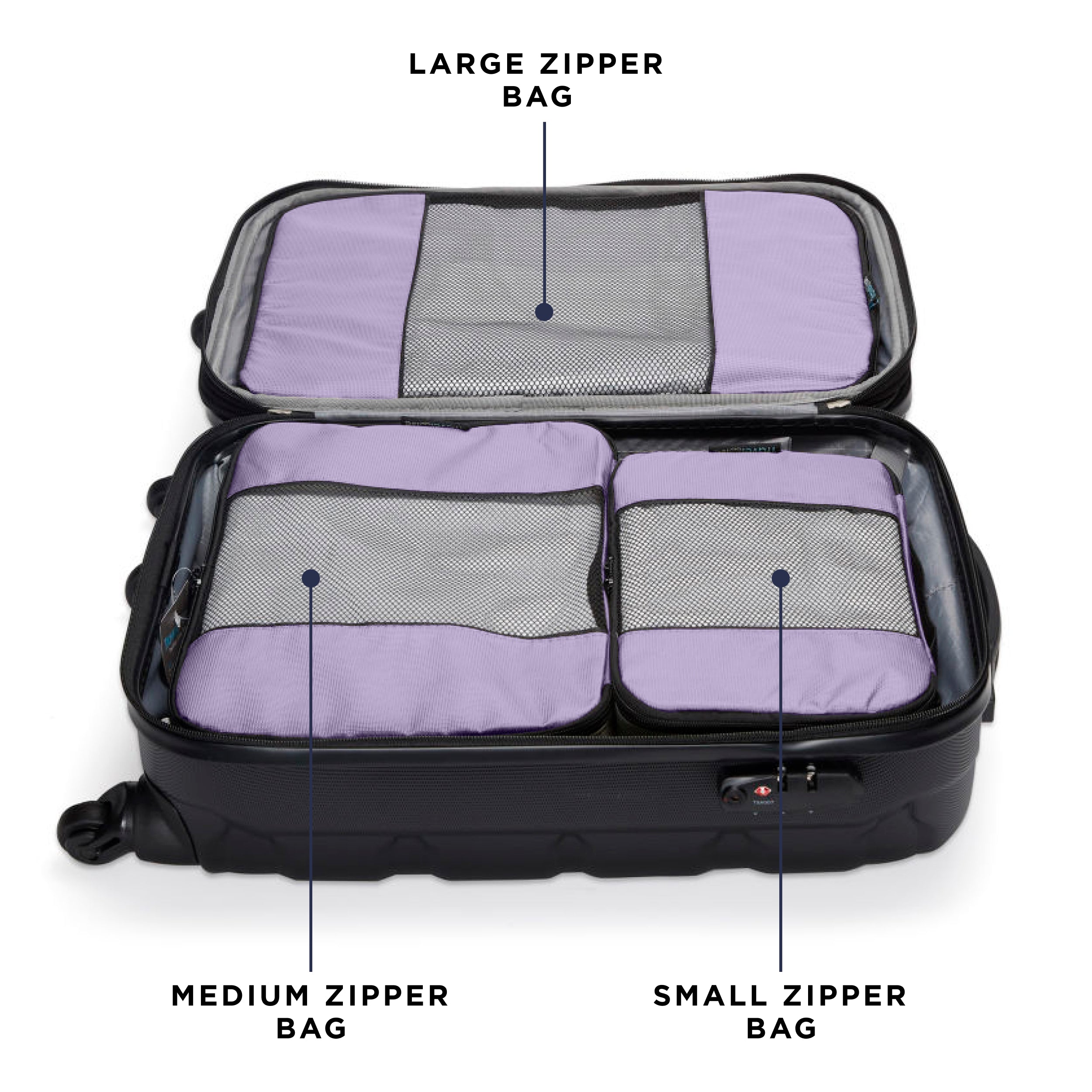 TravelWise Packing Cubes 5-Piece Set