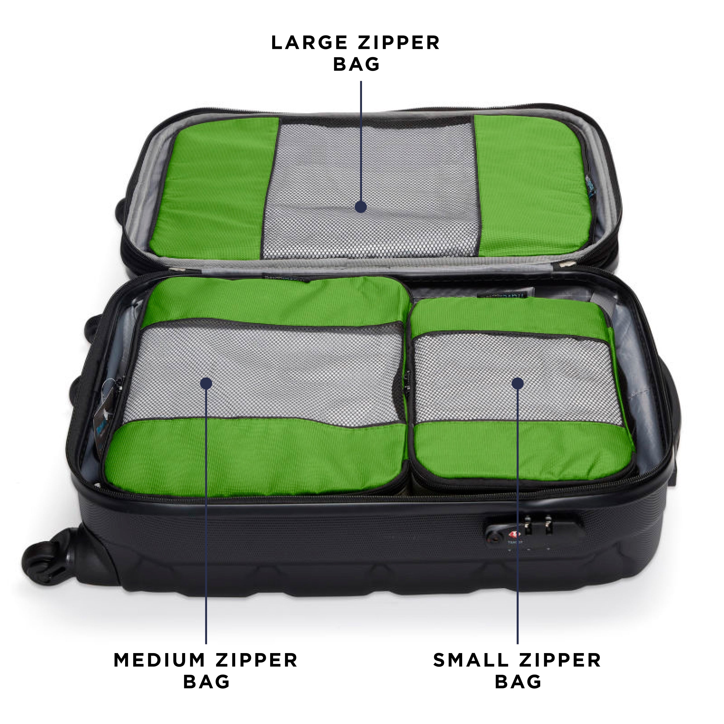 TravelWise Packing Cubes 5-Piece Set