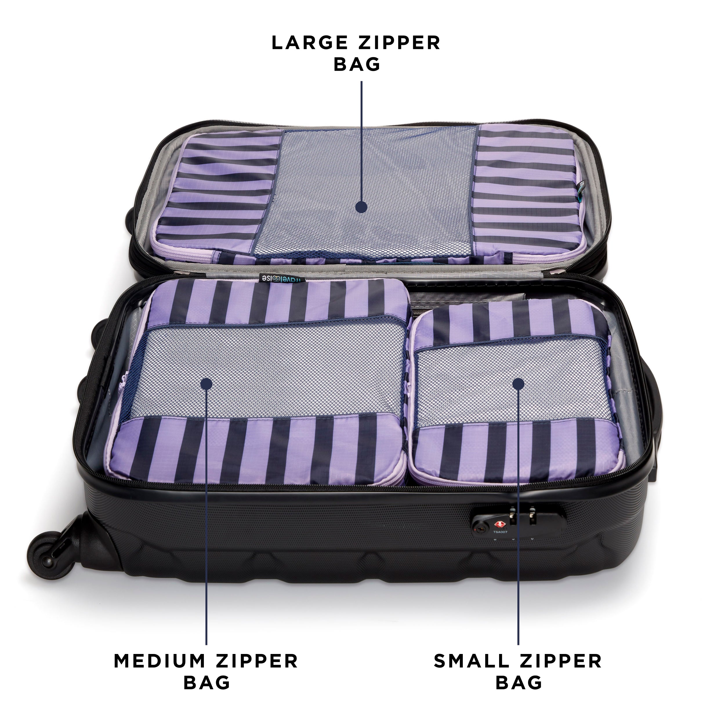 TravelWise Packing Cubes 5-Piece Set