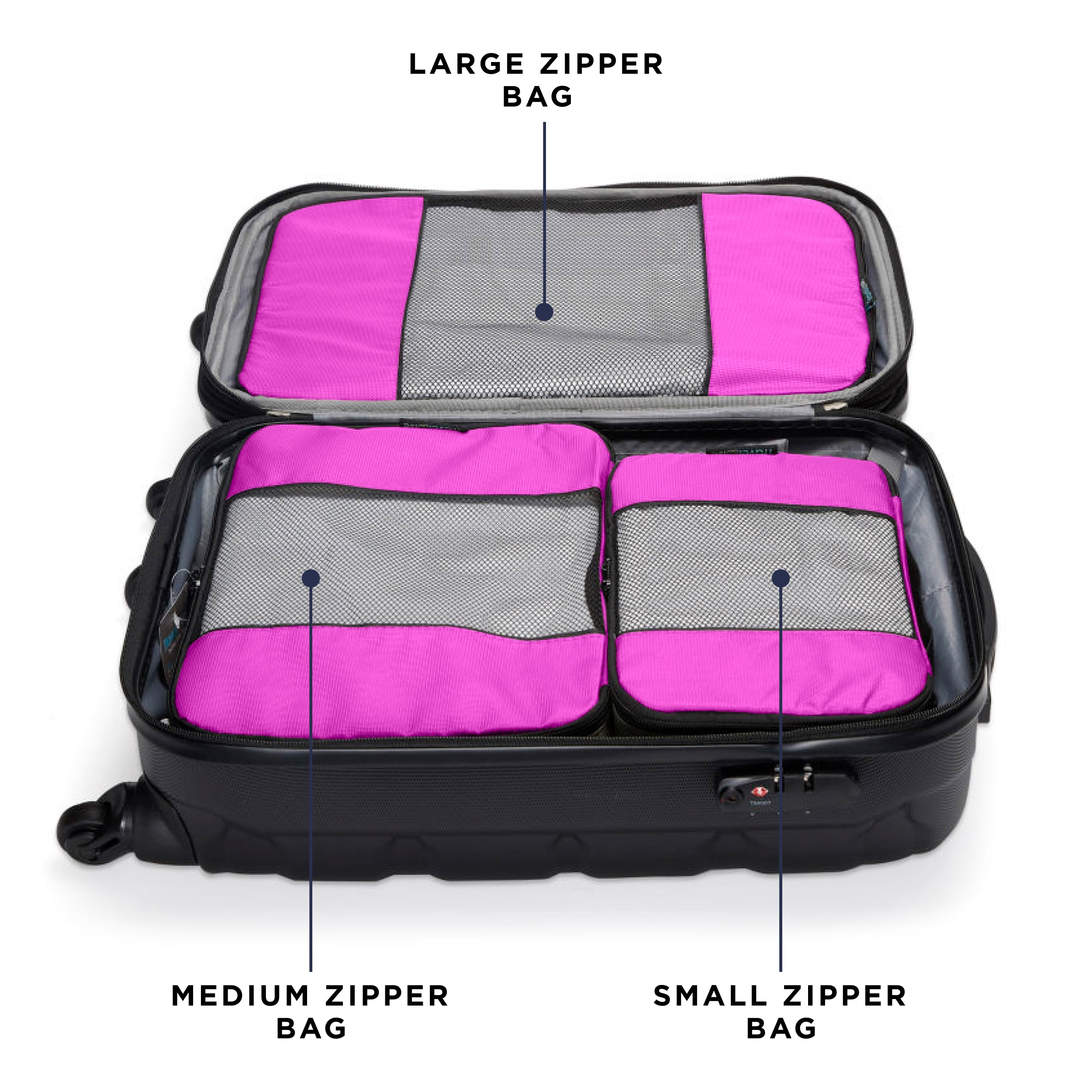 TravelWise Packing Cubes 5-Piece Set