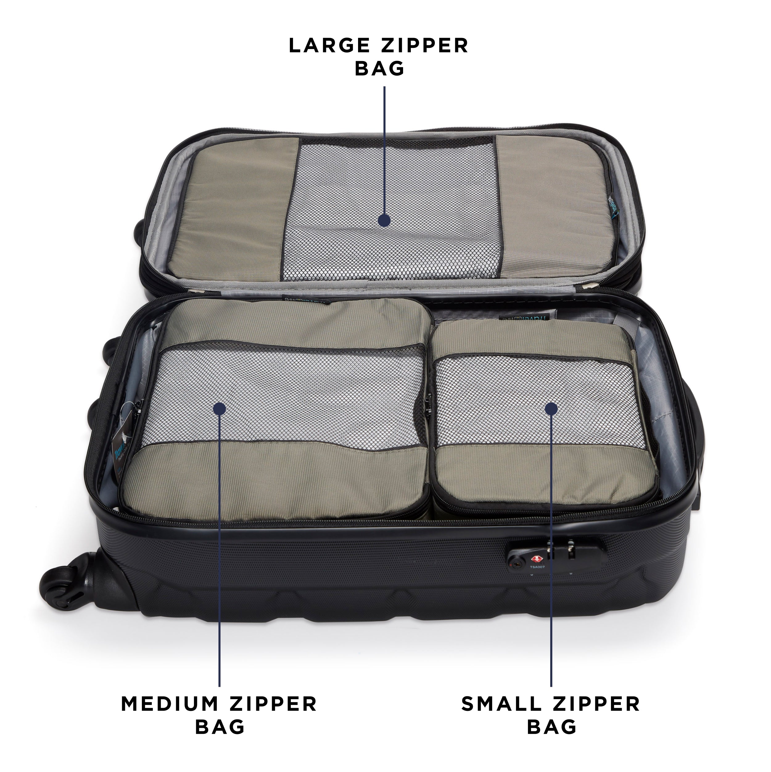 TravelWise Packing Cubes 5-Piece Set