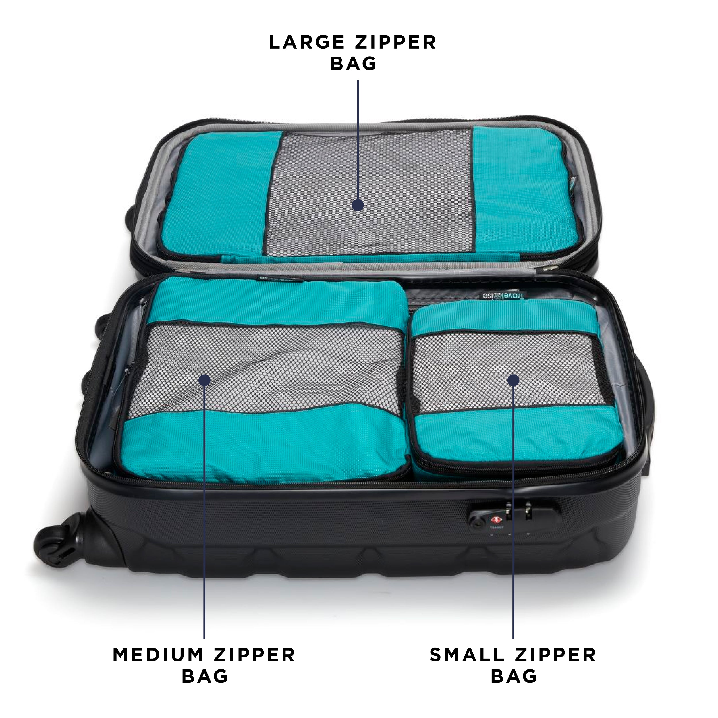 TravelWise Packing Cubes 5-Piece Set
