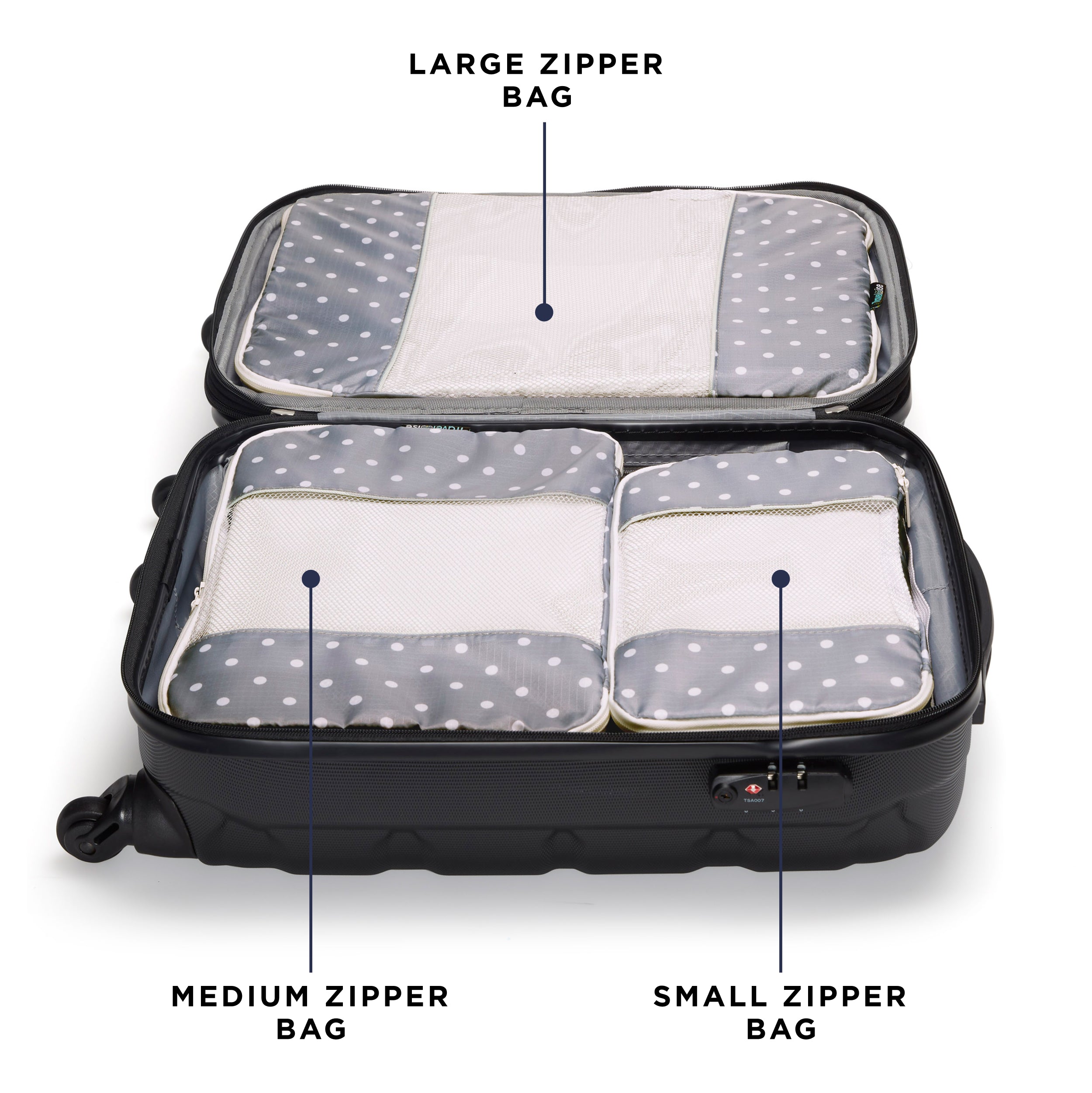 TravelWise Packing Cubes 5-Piece Set