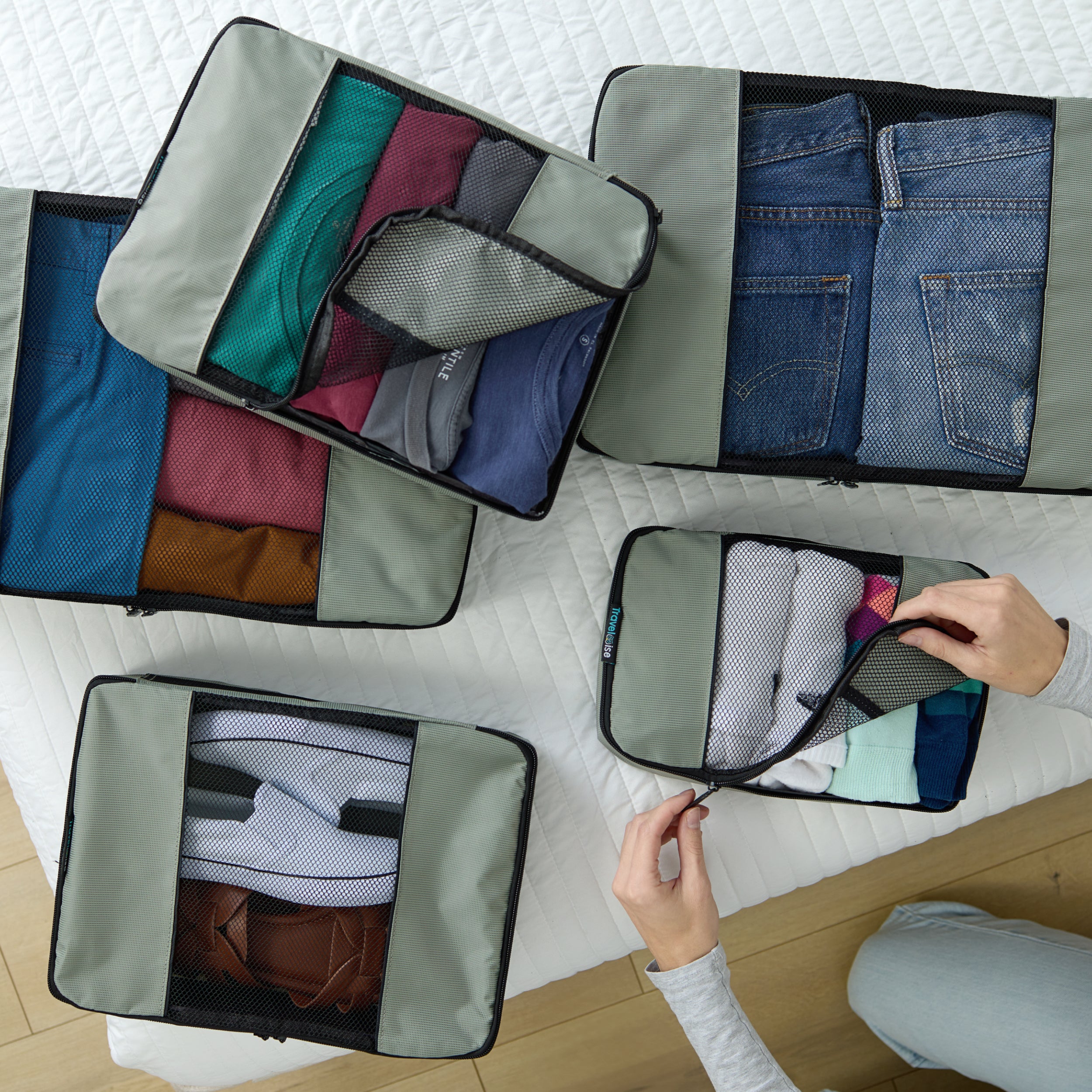 TravelWise Packing Cubes 5-Piece Set