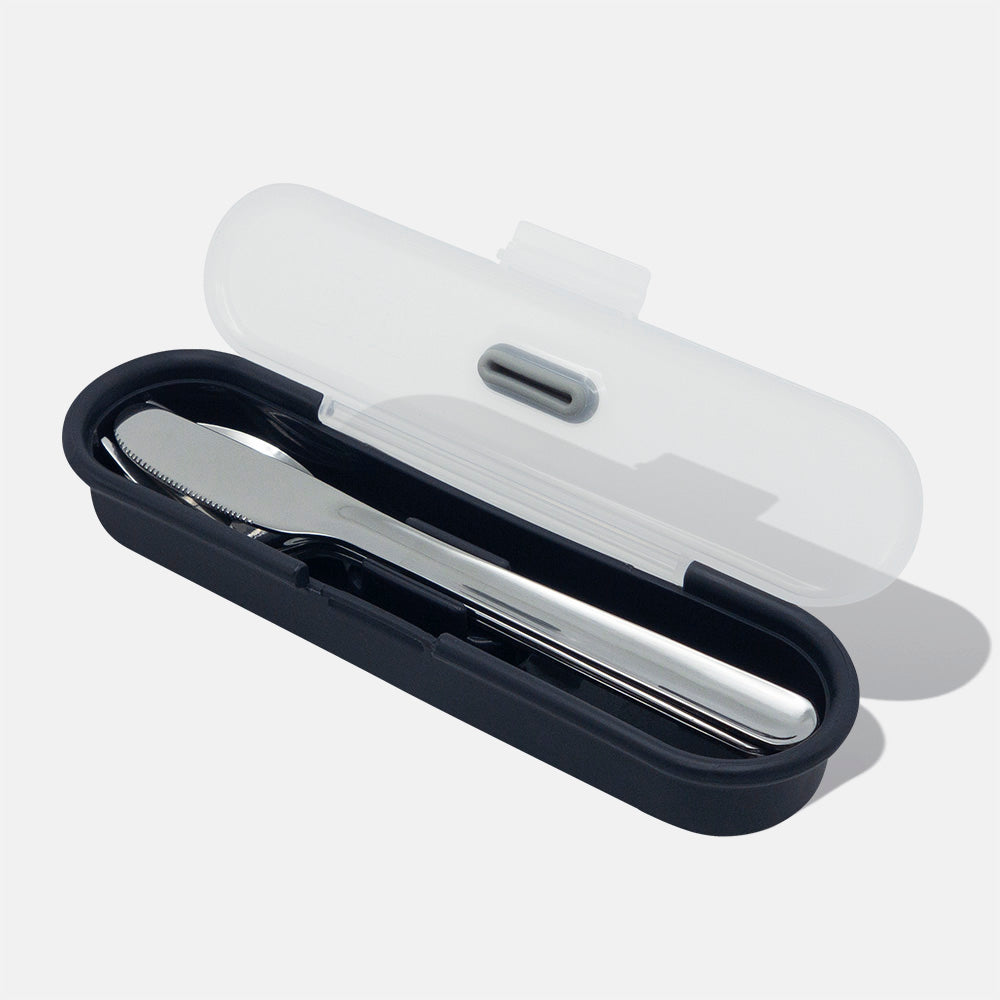 color::Black |Gourmet Stainless Steel Utensils and Case
