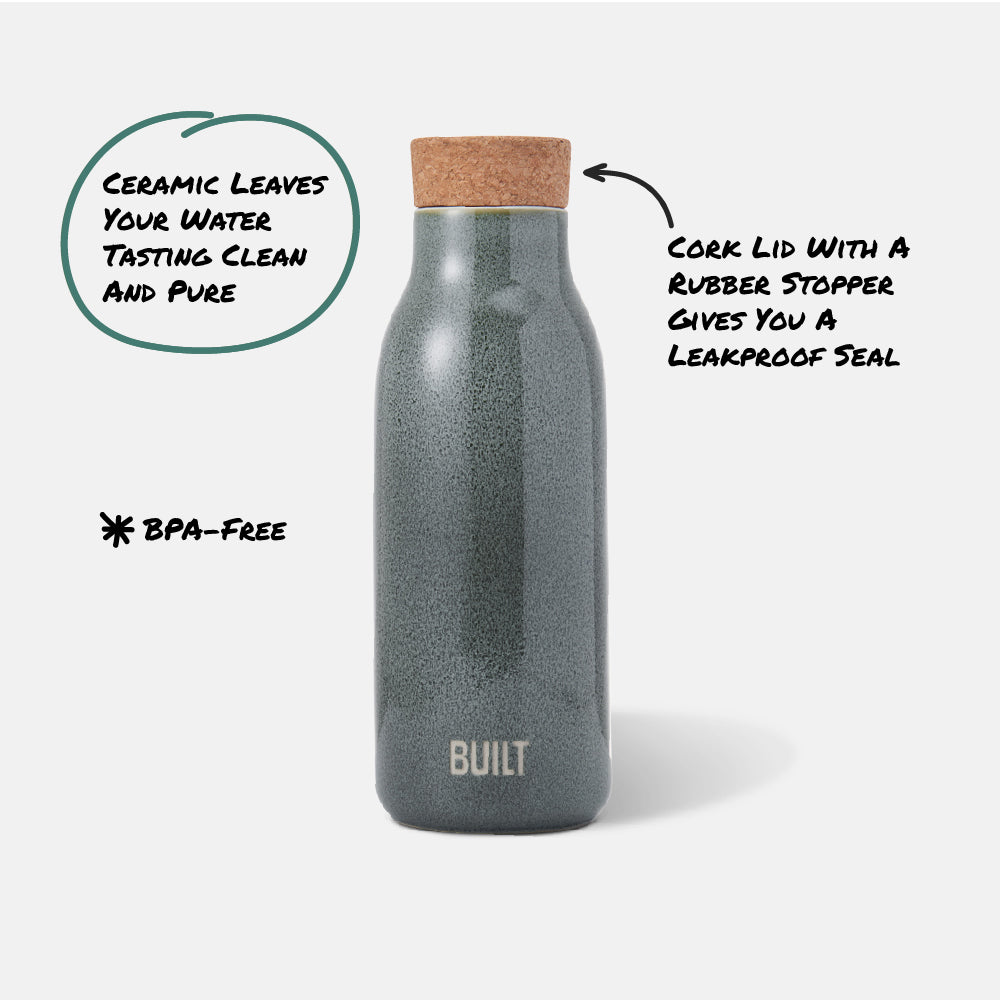 17oz Ceramic Water Bottle Built NY