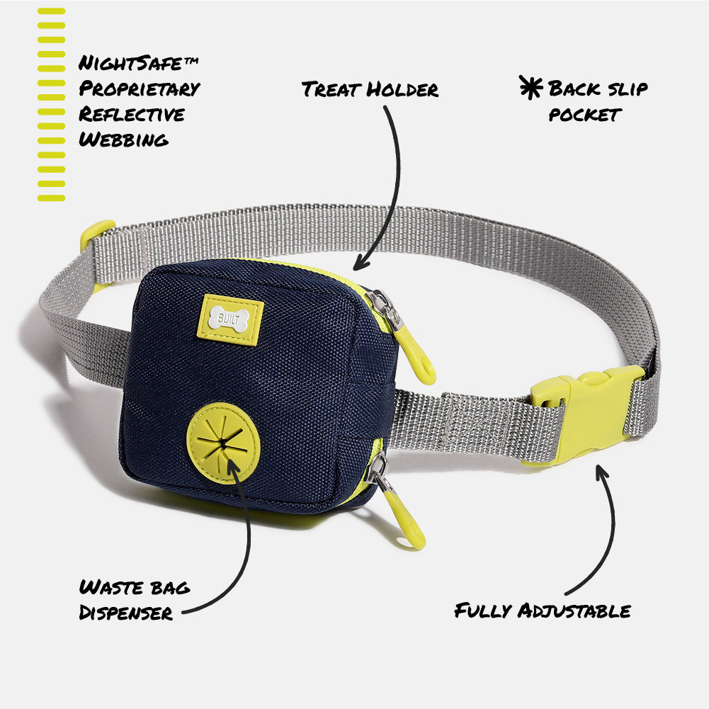 color::Navy and Lime | Built Pet Nightsafe™ Walk Bag