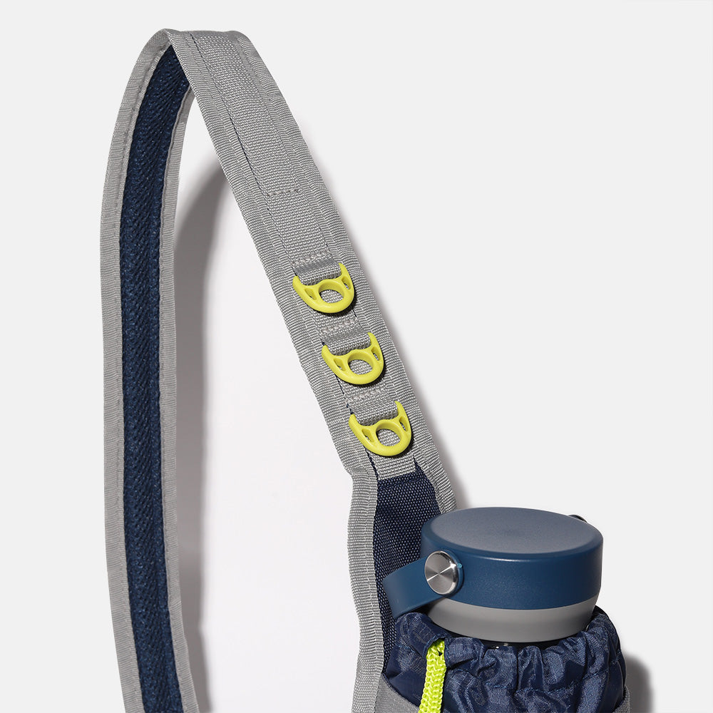 color::Navy and Lime | Built Pet Excursion Bottle Sling