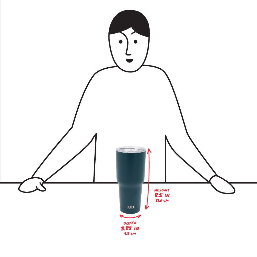 30oz Double Walled Insulated Stainless Steel Tumbler